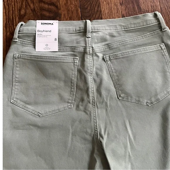 Sonoma boyfriend High Rise jeans Sz 8 - Picture 2 of 4